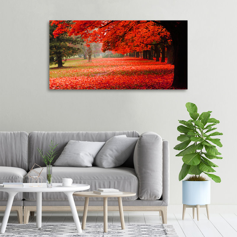 Trees In Autumn - No Frame Print on Canvas