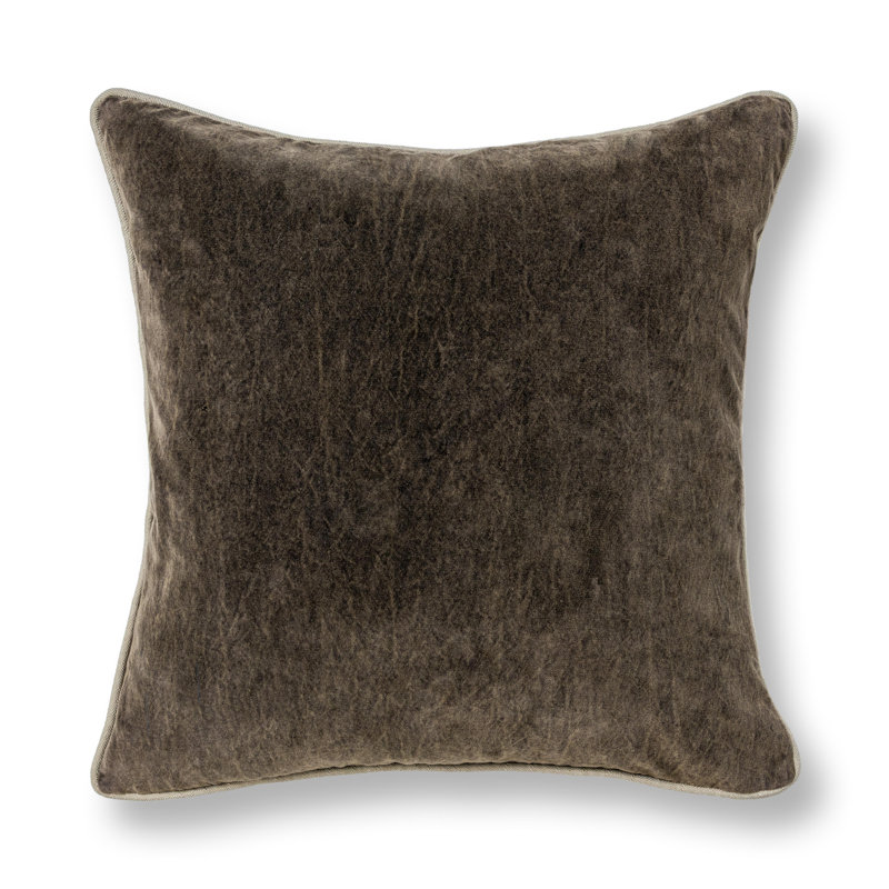 Heirloom Pillow Cover & Insert, Brown, Square 18"