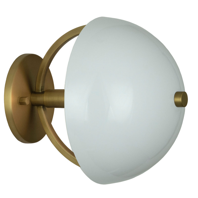 Mavisten Edition Copernica Wall Sconce - , Paint Metal, Brass, White