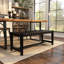 Banc en bois massif Gilman-1063949732