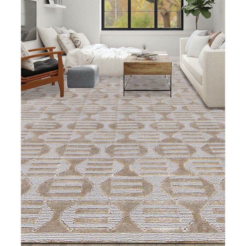Wool Area Rug in Brown