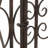 Bronze Metal Scroll Indoor Outdoor Arched Gate Indoor Outdoor Garden Arbor with Pillars and Latch Lock Closure, 78" x 14" x 94"