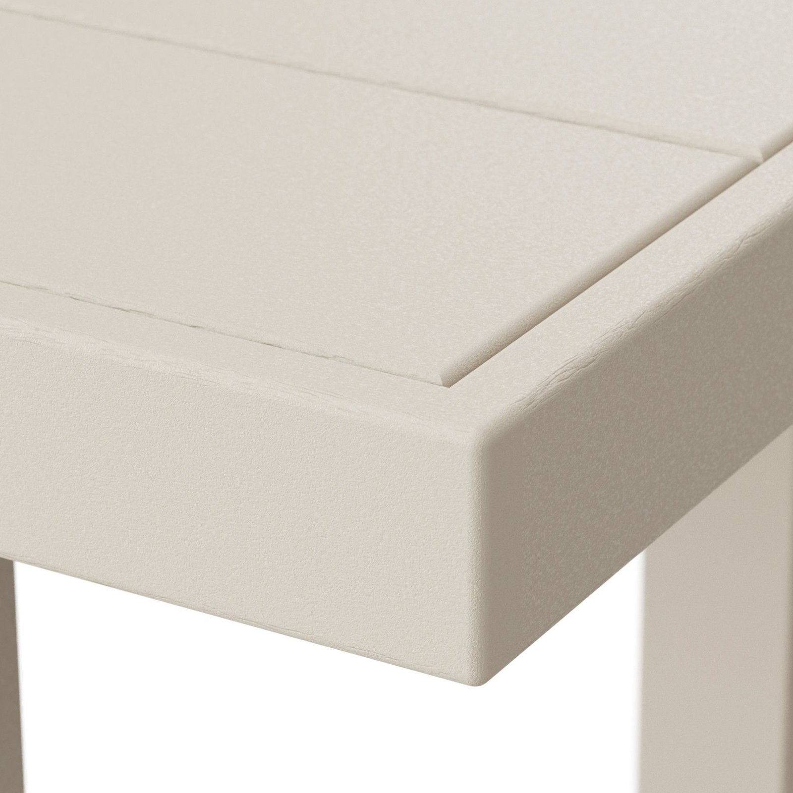 POLYWOOD® Edge 78" Patio Dining Table, Cream
