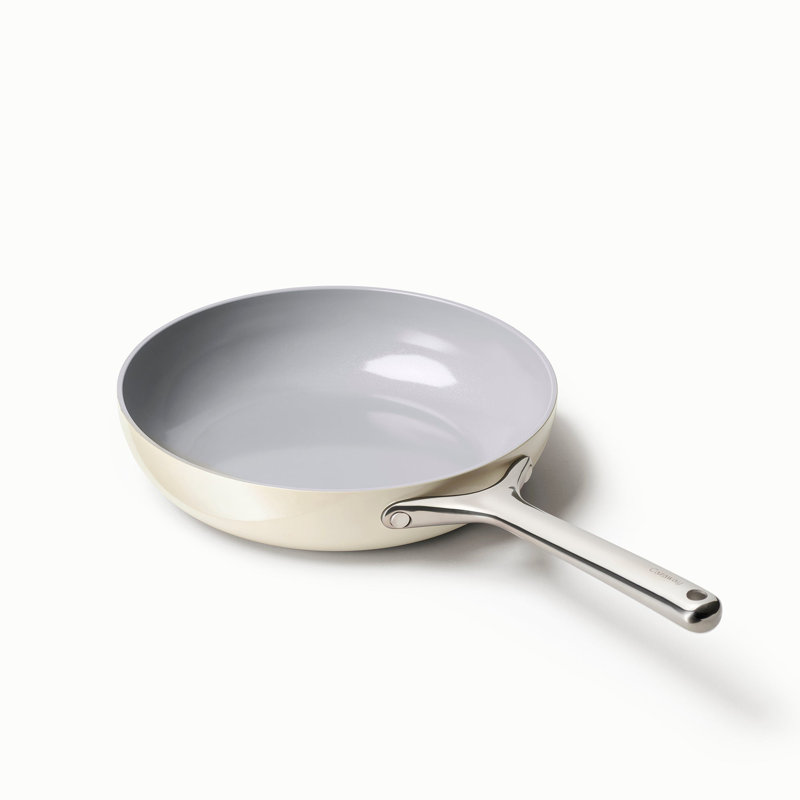 Caraway Nonstick Ceramic Fry Pan, 10.5", Cream