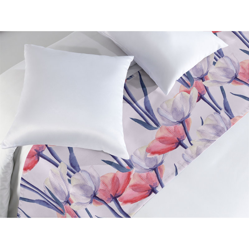 Tapis de lit Ambesonne Blooming Tulipes, Très grand