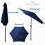 Parasol de marché 108 po Seham-911483350