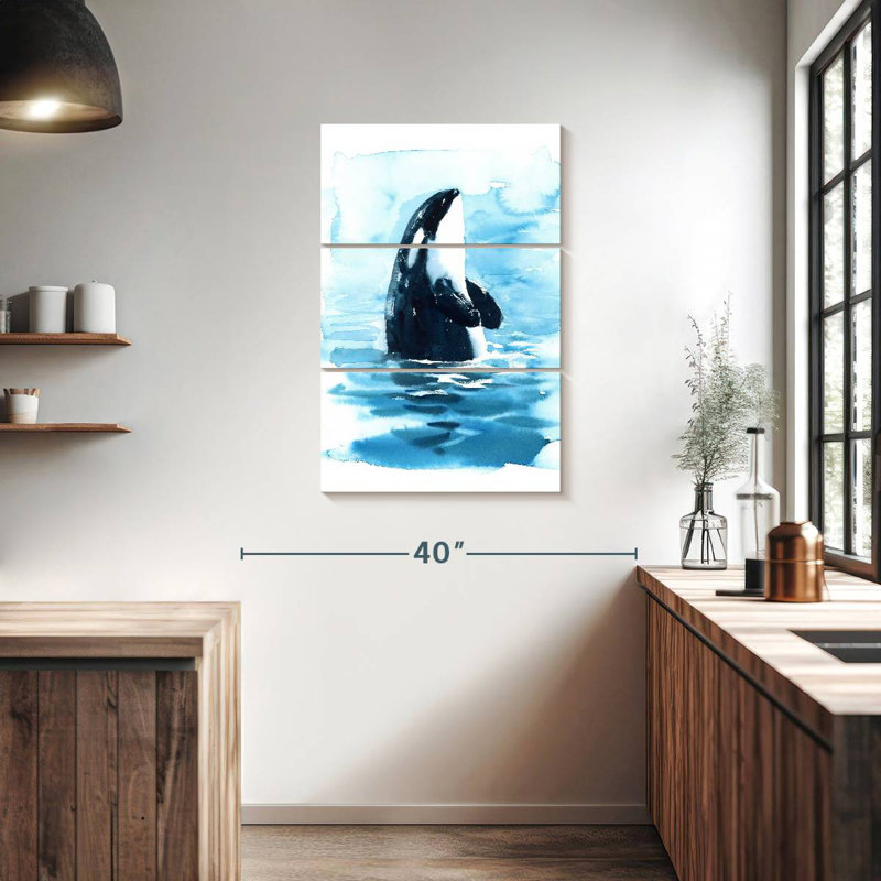 Brampt Ocean Surface Orca, 38'' H x 24'' W