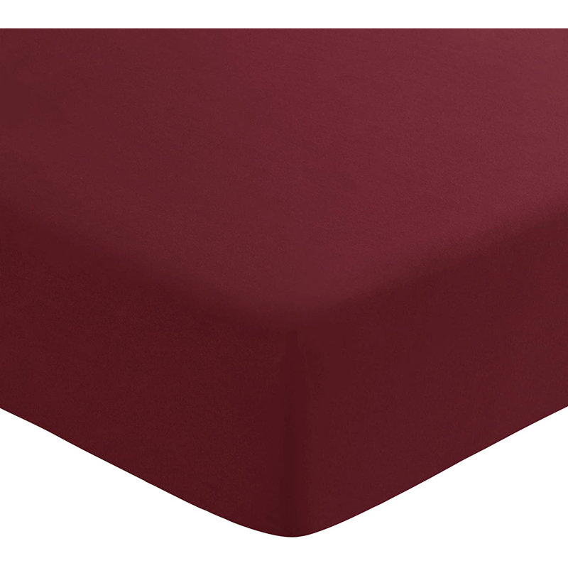 Protège-matelas ajusté ultra doux, Plein, Vin