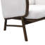 Ensemble de 2 chaises d'appoint Sherpa en tissu, fauteuil rembourré avec structure en bois massif