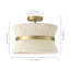 Breanna 2-Light Dimmable Hand-Woven Semi Flush Mount