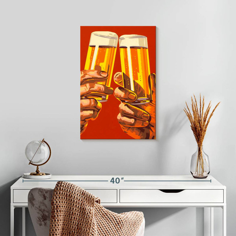 Yarlin Beer Toast, 24" H x 16" W