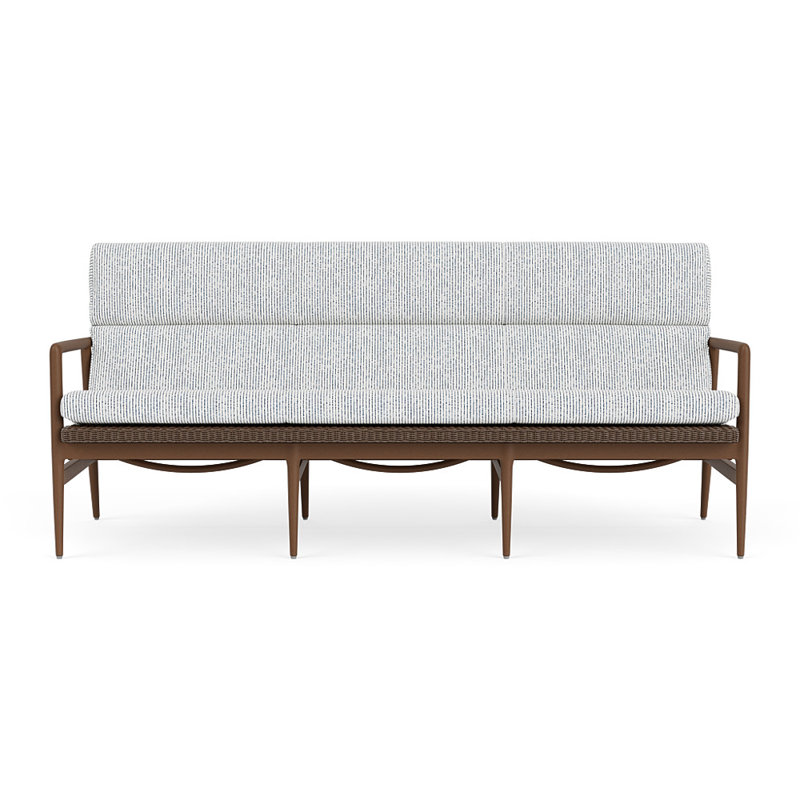 Cascade Outdoor 3 - Seat Patio Sofa, Burson Indigo, Bark