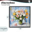 «Her Cottage Garden Tulips», estampe numérique, conception de Tina LeCour-1156135018-1156135013