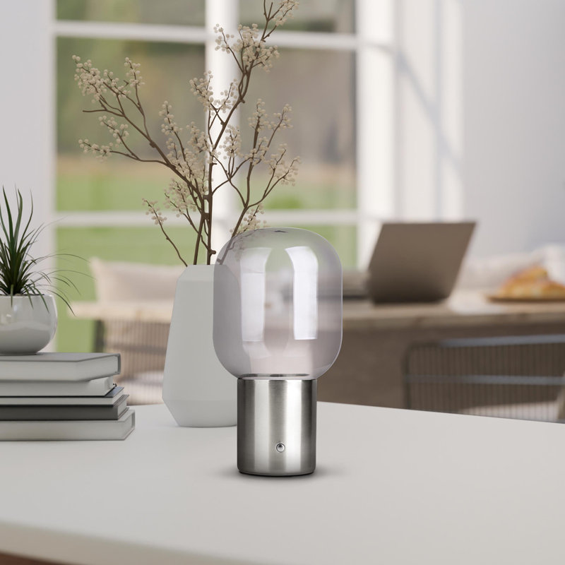 Anaja Aluminum Novelty Lamp, Silver