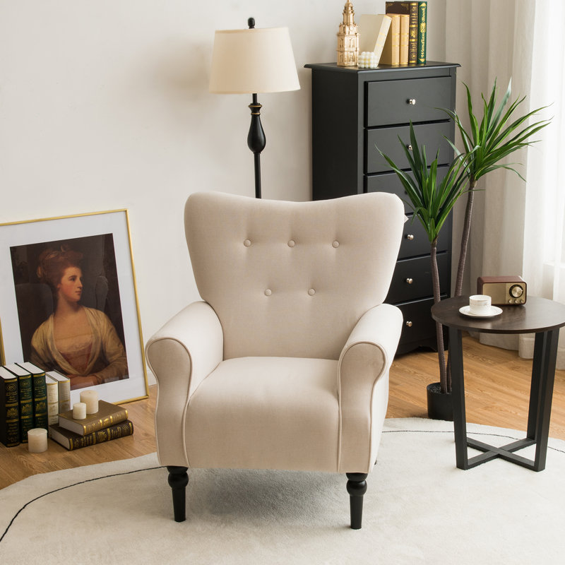 Cleremont Upholstered Armchair, Beige
