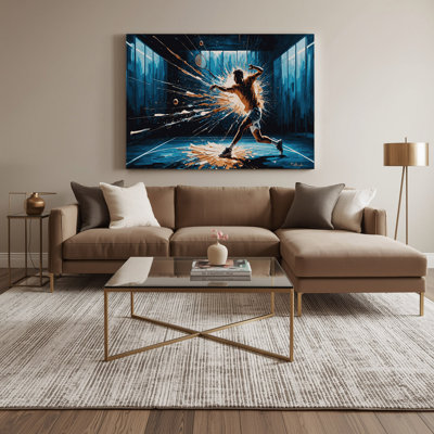 Art sur toile gris Sports Racquetball