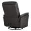 Fauteuil inclinable électrique pivotant en cuir véritable Martina-112574269