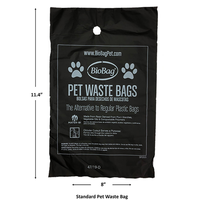 Biobag Standard Size Black Pet Waste Bag 