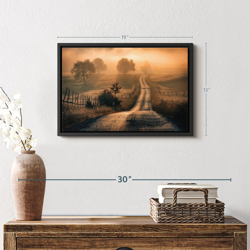 Nature, impression sur toile «Field Of Fog», H 13 po x l 19 po