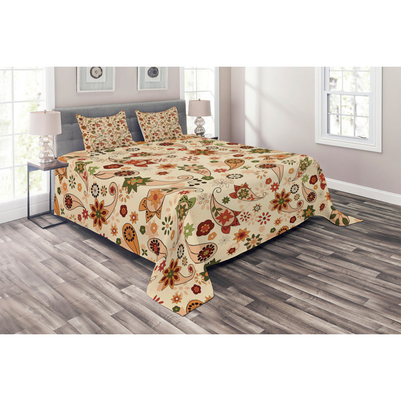 Modern & Contemporary Paisley Coverlet