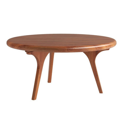 Jasper Coffee Table - Round, Walnut by Corrigan Studio