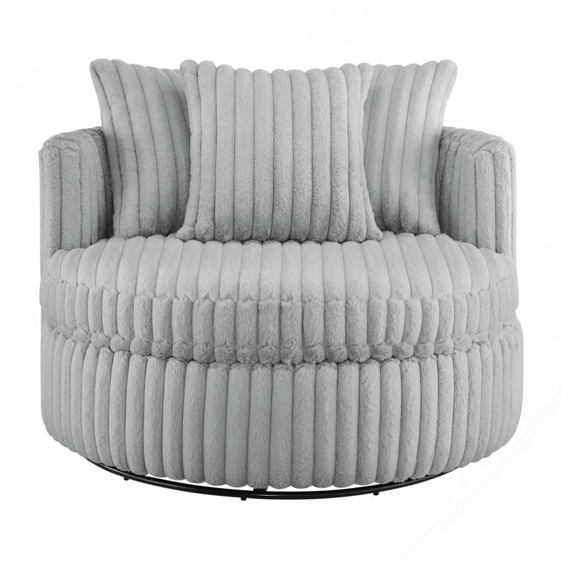 Fauteuil demi-tonneau surdimensionné Mindy