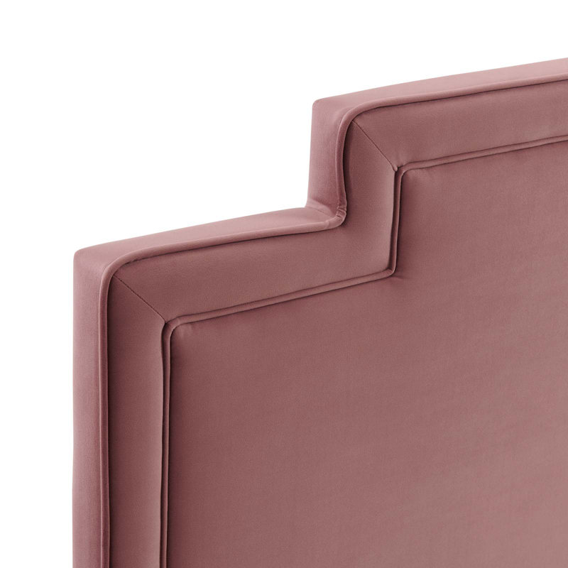Lit en velours Liva Performance de Modway, Vieux rose, Double