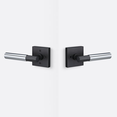 Aspra Square Privacy Rosette, Smooth Grip