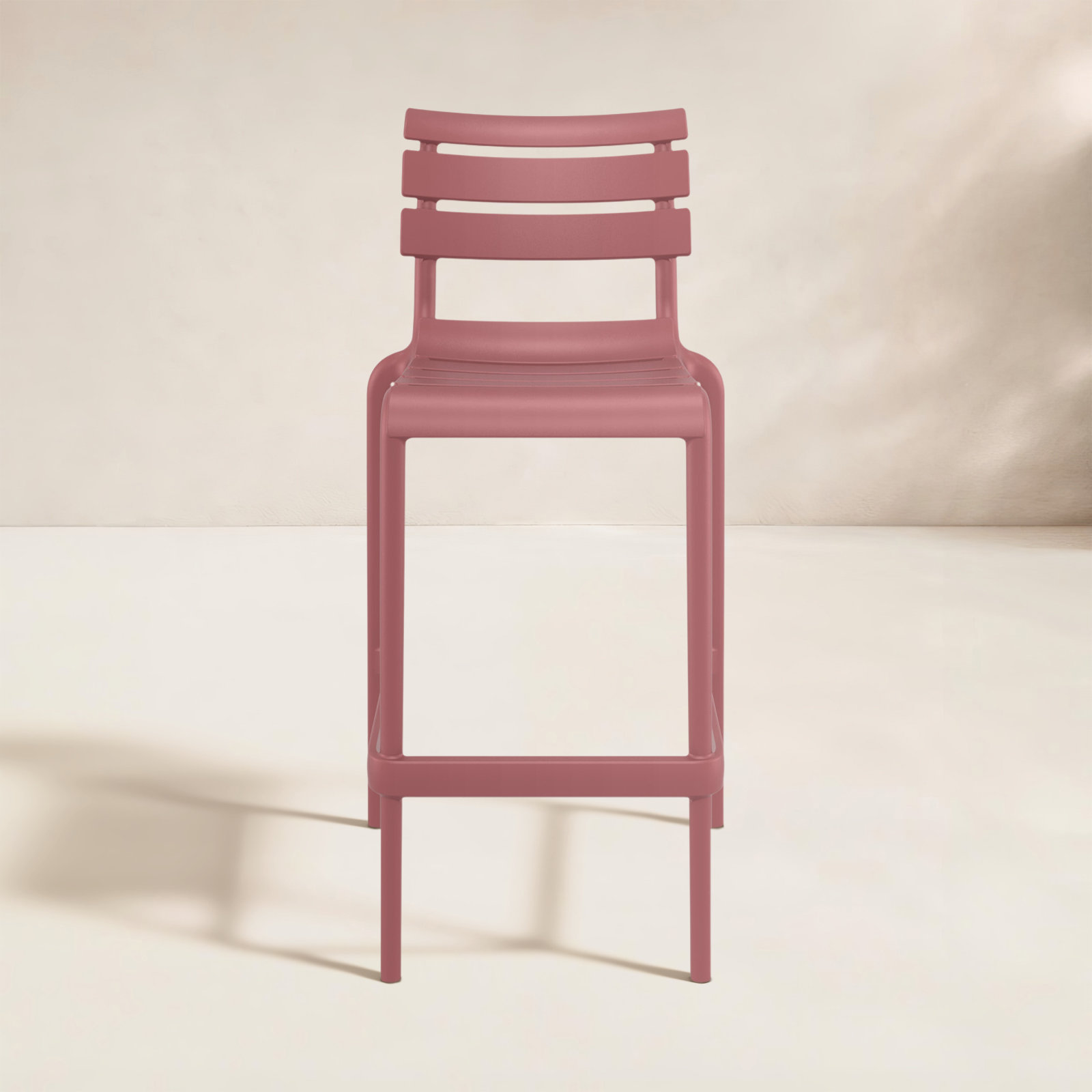 Ruta Patio Bar Stool, 29.50", Marsala