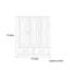 Garde-robe domestique en bois