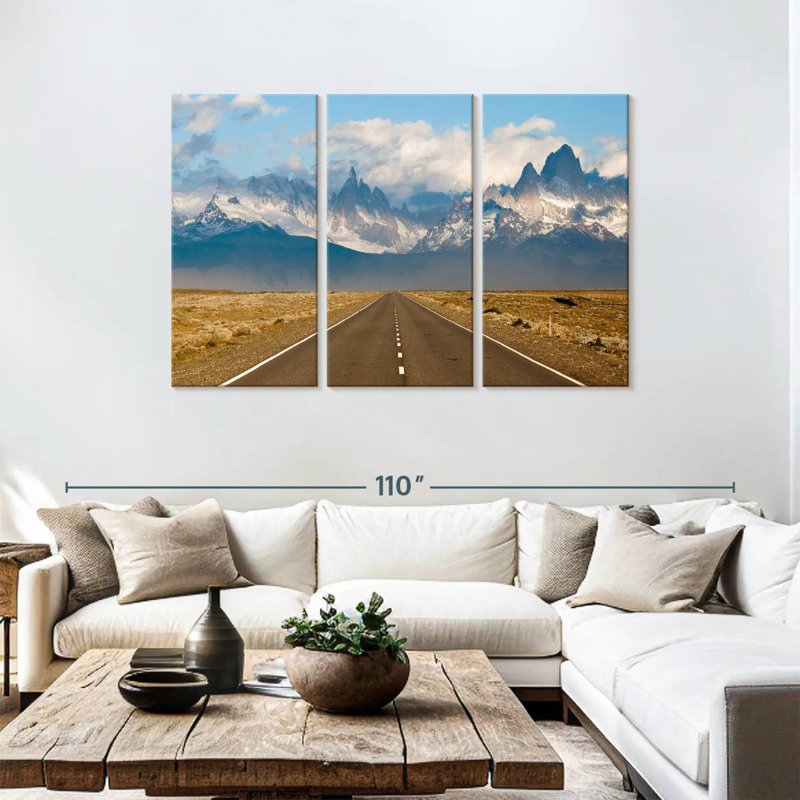 Mehar Road To El Chalten Village, 48" H x 74" W