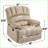 Recliners for Living Room, Large Manual Recliner Chair | Beige Fabric-1446830812