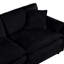 Fauteuil surdimensionné noir en chenille, de 2, confortable avec siège luxueux, fauteuil de lecture moderne pour le salon de la chambre à coucher, fauteuil d'appoint à 2 couches de soutien, fauteuil noir amélioré, siège profond luxueux-121361610