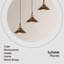 Jamarion 3 - Light Brushed Copper Kitchen Island Pendant-2012871585