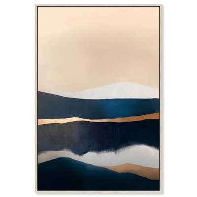 «Golden Seam I», toile abstraite géométrique par 