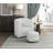 Modern Contemporary Swivel Chair with Ottoman Boucle Fabric Upholstery Solid Wood Living Room Furniture-109063225