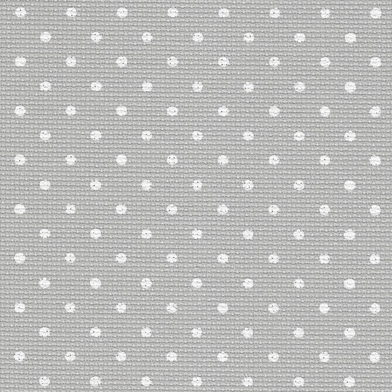Prédécoupé, 18 point gris avec pointes blanches Fwe-Aida Petit Point