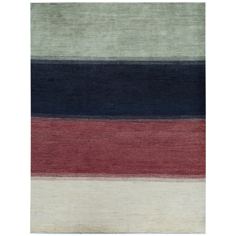 Pakistan Gabeh Wool Striped Area Rug