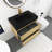 Iginio 30 " W Wall Mounted Wall Mounted Single Double Combined Vanity Unit Bathroom Vanity With Solid Surface Top