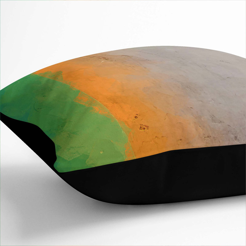 Square Throw Cushion, 55cm H x 55cm W x 20cm D, Black