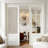  100% Linen Blackout French Door Curtains, Farmhouse Privacy Door Window Covering, Room Darkening Blinds Thermal Insulated Shades for Bedroom, 1 Panel-156940529-156940534