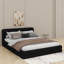 Grand lit plateforme tapissier-430992530