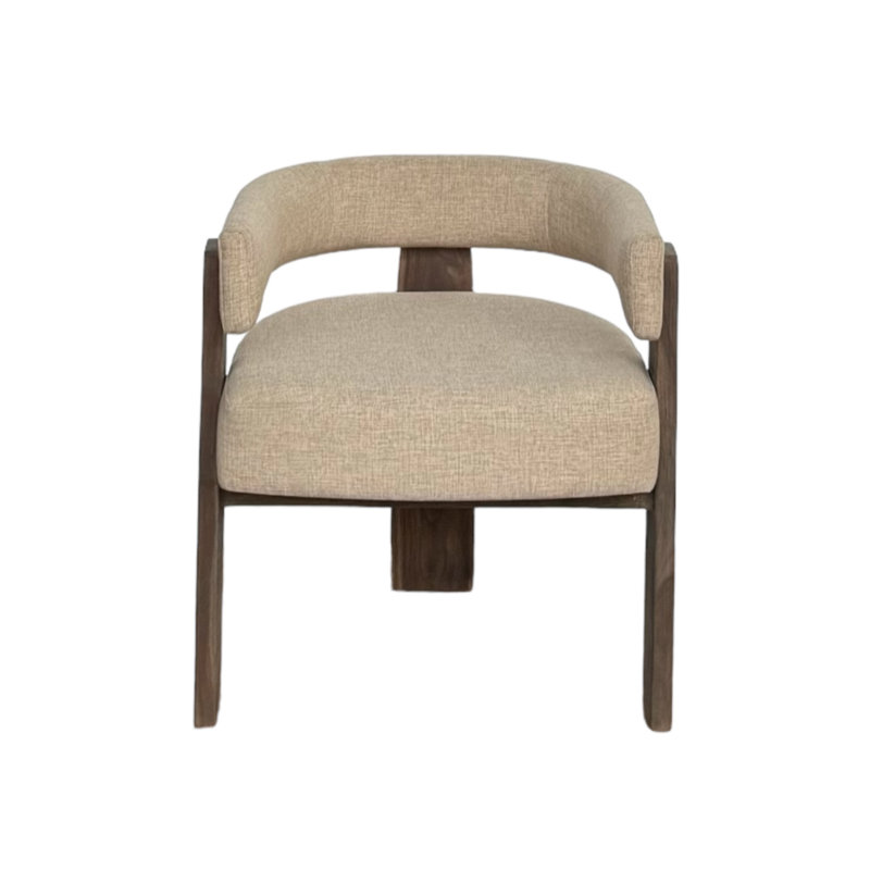 Curve Three Leg Design Wooden Legaspi, Brun