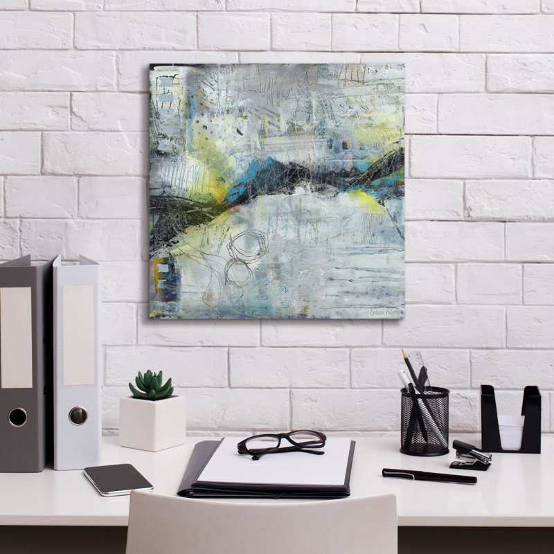  Art mural sur toile 18 po x 18 po «Inb entr» par Laura Gibson