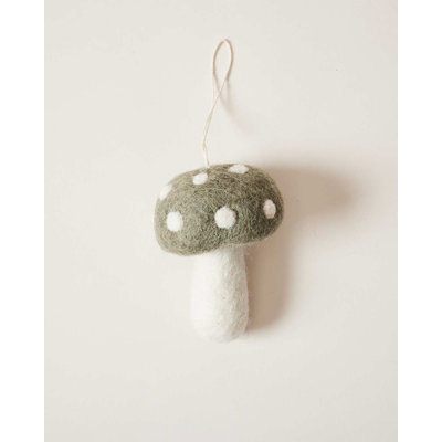 Felted Mushroom Ornament