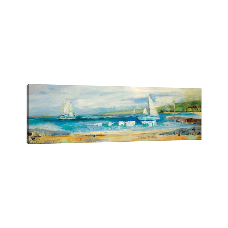 Seaside Harbor I by Jill Martin - Wrapped Canvas Panoramic Gallery-Wrapped Canvas Giclée, 152.4 cm H x 50.8 cm W x 1.91 cm D