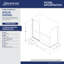Aqua 56" W x 58" H Pivot Frameless Tub Door