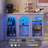 47.2"W Sideboard Buffet Cabinet with 3 Glass Doors, Adjustable Shelves, LED and Human Body Sensors-1477457383