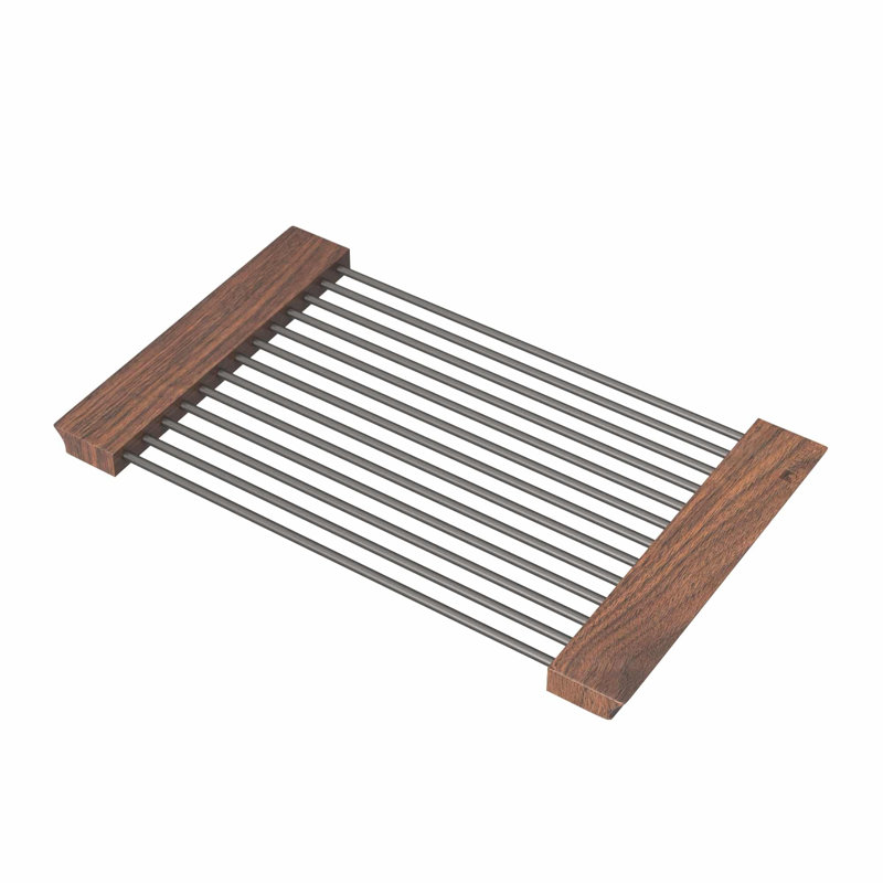 16.5" x 10" Dish Drying Rack for Kitchen Sinks in Champagne Bronze, Gunmetal