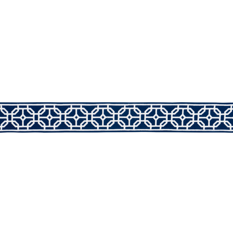 Ruban de treillis Schumacher Gazebo, Bleu marine